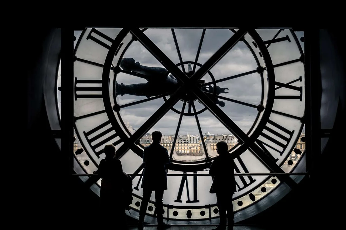 The great gilded station clock inside the Musée d'Orsay