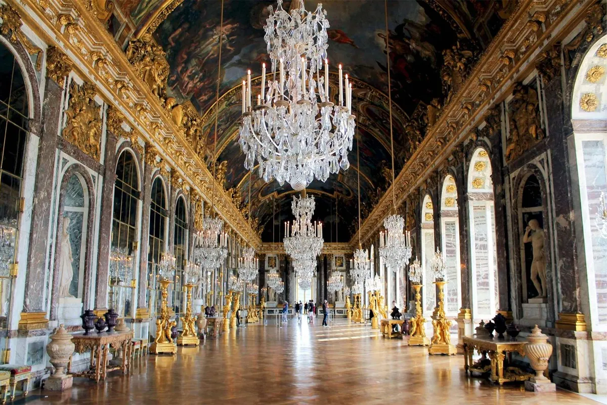 The Hall of Mirrors at the Palace of Versailles